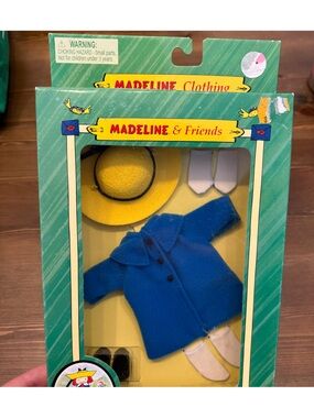 NEW Madeline & Friends Doll Clothes ORIGINAL Blue Coat with Accessories by Eden
